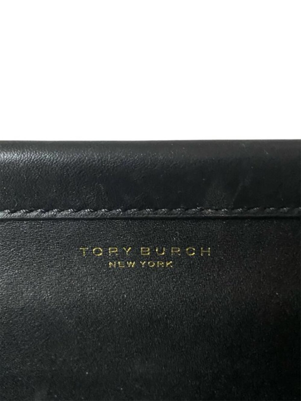VINTAGE - Tory Burch Mini Block-T Leather Satchel Black 2-Way Shoulder Handbag - Picture 3 of 4